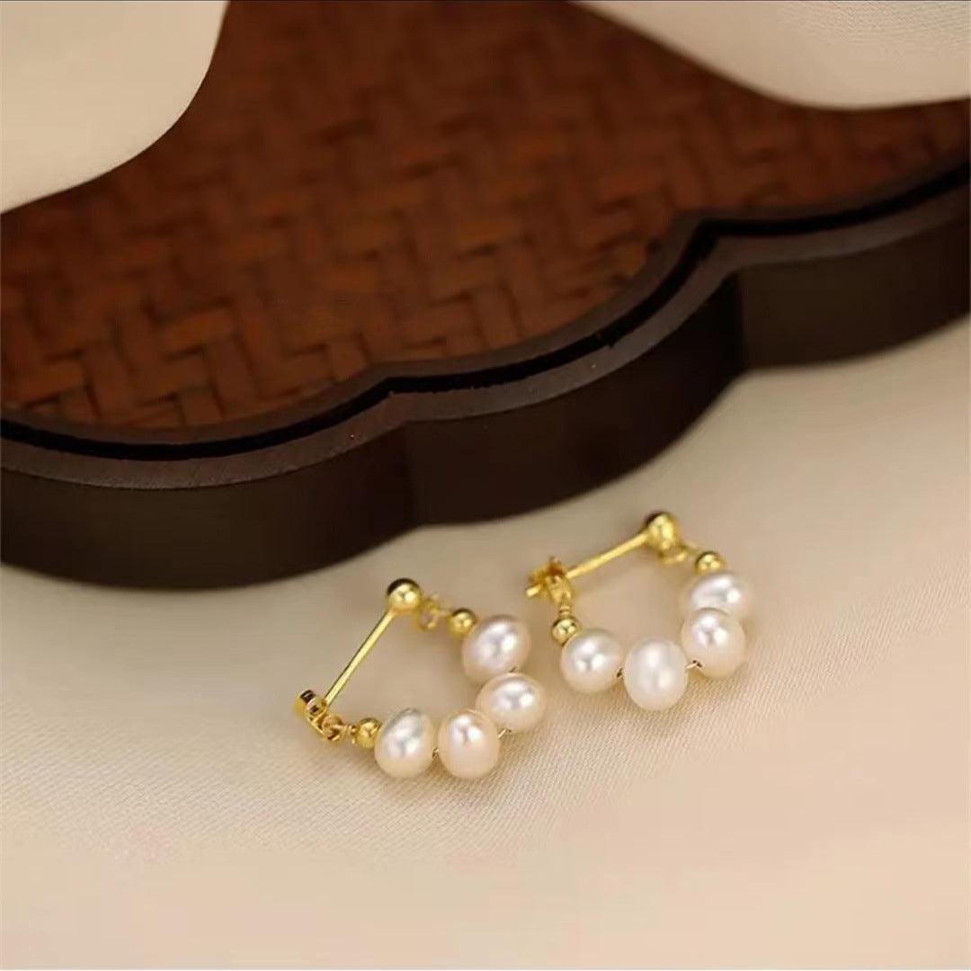 淡水パール スタッドピアス 5mm｜S925シルバー